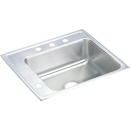 Elkay 16 in x 13.5 in, 1, 3, Drop-in, Stainless Steel DRKR2220L3